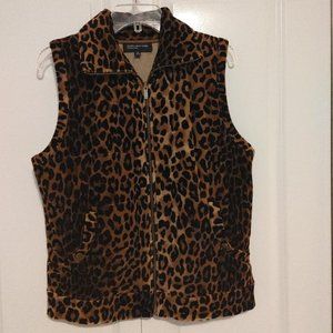 Animal print vest